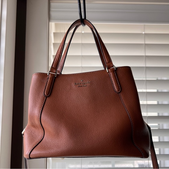 kate spade Handbags - Kate Spade Cross Body - Brown with Gold Hardware